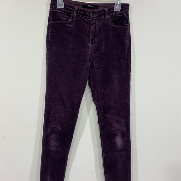 🔥SALE$25🔥 J BRAND Aubergine Maria High-Rise Skinny Jeans Sz 27 - Picture 8 of 9